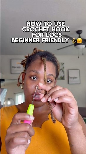 How to Use a Crochet Hook on Locs 🪝✨ | Quick Tutorial for Beginners #locs #locsstyles