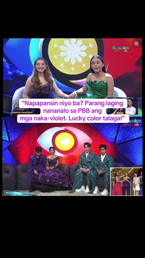 The Lucky Violet Color Phenomenon in PBB Winners