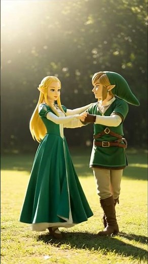 Zelda And Link Dancing Together #DreamScreenAI #ai