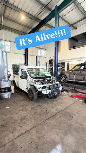 It’s alive!! The first drive of the 1of1 Ford Transit Connect Pick Up! And we are driving it straight into the paint shop Who remembers when this was a @LKQeurocarparts delivery van!? #antaak #mechanic #eurocarparts #brandambassador #vanbuild