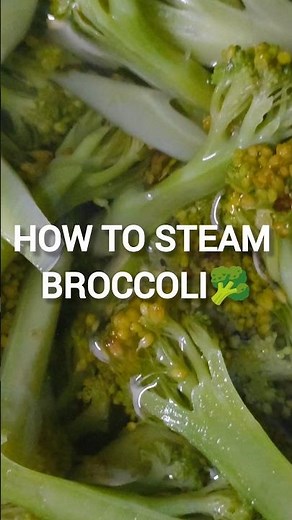 How to perfect Steam broccoli🥦#broccoli #ytshorts #trending #whatsappstatus