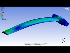 ✅💯✅ Ansys Fluid Structure Interaction (FSI) Project # 2 : FSI Analysis of a Wing