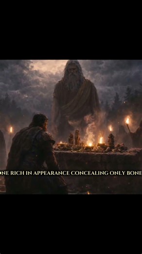 Prometheus Tricks Zeus at the First Sacrifice 🔥 #mythology #Zeus #Titans #AIshorts #myths