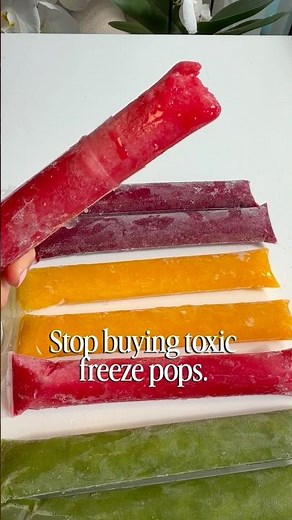 Nostalgic Healthy Freeze Pops 🍓✨ (Zero Artificial Dyes)