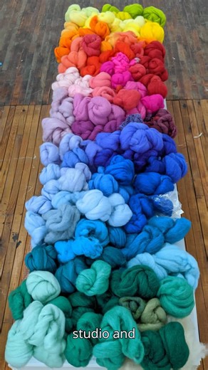 Fiber Art Now on Instagram: "Here is a bit of the making of “Horizon”, my largest fiber work to date at 14 feet long! See the previous post for detail pics of the work. #artforinteriors #contemporarytextiles #contemporaryfiberart #kansascityartist #contemporaryart #fiberart #wildlifeart #art #artcollector #midwestartist #wool #womenswork #womenartists"