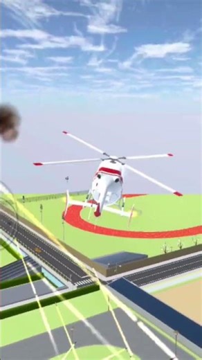 While I was "flying a helicopter," something happened right in the middle of Sakura City! 😂🚓 #sak...