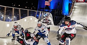 The fastest sport on skates