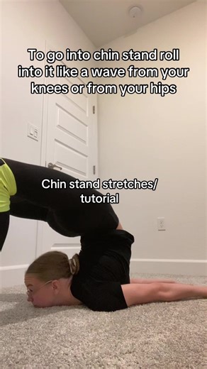 Chin stand stretches/tutorial #chinstand #rhythmicgymnastics #contortion #stretches #chinstandtutorial