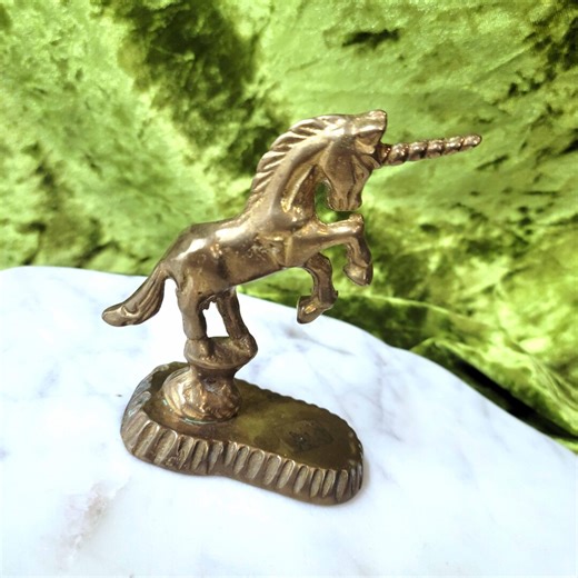 Vintage Brass Unicorn