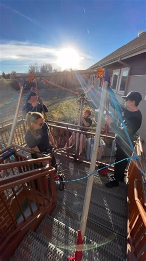 Here are two types of luffing frames that are a little different, first one is a double bipod with tension Gt and a compression leg in between, butt block for main and belay and up to a azorb head withtwo different 1.5 pulleys. Next luffing system is a tripod trombone luff, free floating inner that is pinned for travel restraint and a Azteck allowing for the inner leg to move through the outer leg creating the luff | Rescue-4-Operations