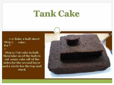 How to make a Tank Cake