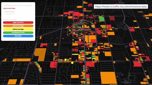 Arizona professor makes first-ever maps showing neighborhood-specific CO2 emissions data