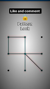 Pattern lock 🔐 . . . . . . . #viral #trending | pattern lock