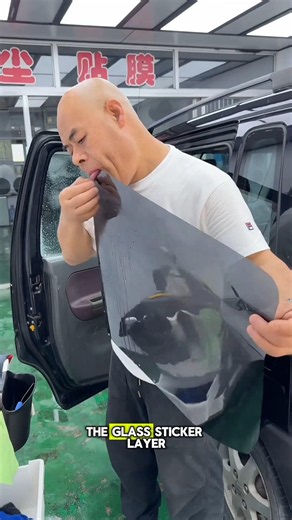 how to stick car window stickers#shorts#short#trending#unique#fyp