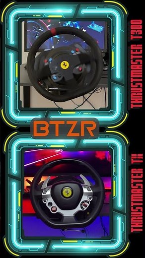 Thrustmaster T300 Ferrari Alcantara and Thrustmaster TX Racing Wheel Ferrari 458 Italia