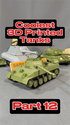 Coolest 3D Printed Tanks (Part 12) #shorts #3dprinting #warthunder #toys #ww2