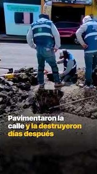 They paved the street and tore it up days later