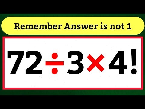Most people Get This Math Question WRONG!