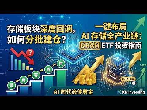 存储板块深度回调，如何分批建仓？一键布局 AI 存储全产业链：DRAM ETF 投资指南