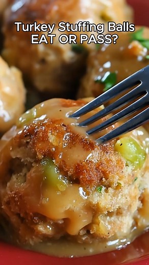 1.7K views | Turkey Stuffing Balls 2 C mashed potatoes 2 C stuffing 1...
