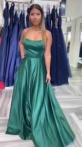 Hunter green satin open-back gown Shop here: https://marlasfashions.com/products/hunter-green-deep-in-love-high-slit-satin-dress #greendress #satindress #bridesmaiddress #openbackdress #promdresss #flowydress #partydress #eveningdress #dress #dresses | Marla's Fashions | Facebook