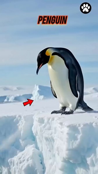 Penguins in Antarctica | The Amazing Life of Emperor Penguins 🐧#wildlife #shorts