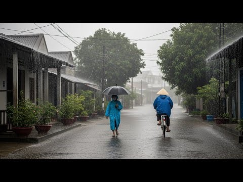 Heavy Rain in Borneo 💤 Nature Ambience Sounds for Study