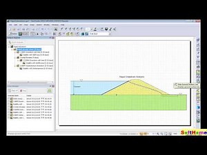 21 SLOPE/W Rapid Drawdown - 水位的快速下降-GeoStudio