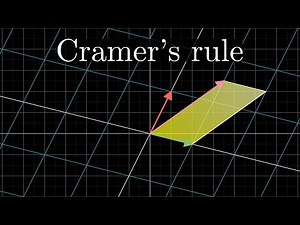 3Blue1Brown - Cramer's rule, explained geometrically