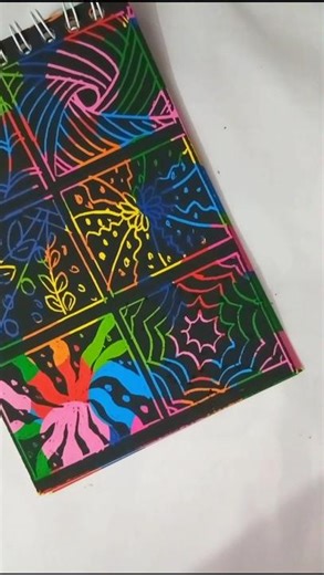 colourful scratch art
