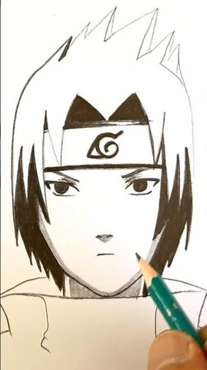 Easy Sasuke Uchiha Drawing For Beginners | step-by-step