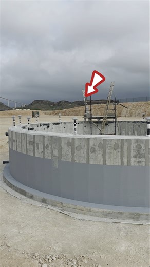 how to make oil tank foudation #shortsfeed