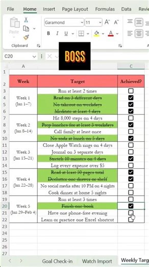 Up your 2026 Excel game by adding Checkboxes with Conditional Formatting. #excel #shorts #exceltips
