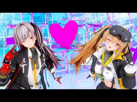 【Girls Frontline 2 Exilium】【少女前线2】Leva (UMP45) Lenna (UMP9) Heart Pie Dancehall (愛包ダンスホール) ドルフロ MMD