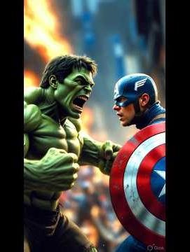 Hulk vs Captain America 🔥 யார் ஜெயிப்பாங்க? 😱 #shorts