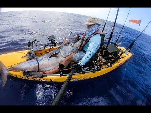 INSANE! Kayak World Record Slow Pitch Jigging for Monster Tuna - Epic 170 lbs Dogtooth Tuna