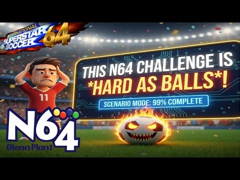 This N64 Football Challenge Is HARD AS BALLS!!! (I Almost Quit ISS64) - Skill Club 64 Challenge