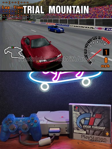 Pure PS1 racing nostalgia 🚗 Gran Turismo (1997/1998) PlayStation For me, Gran Turismo will always be one of the most iconic racing games ever made. I think it was the first time a racing game felt so realistic — And all these incredible cars, the tuning, the licenses… everything was unique. I remember spending ages trying to perfect those license tests. And saving up credits for the Dodge Viper GTS that I desperately wanted, then finally discovering that I couldn't control it 😂. Gran Turismo h
