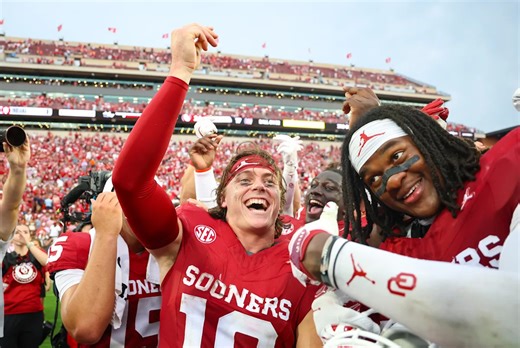 Yahoo Top 10: Oklahoma vaults to the No. 1 spot after clutch win over Auburn