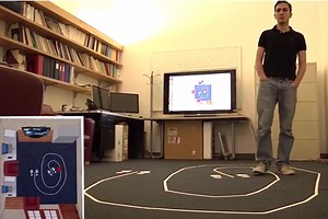 High-accuracy, through-wall, 3-D motion tracking