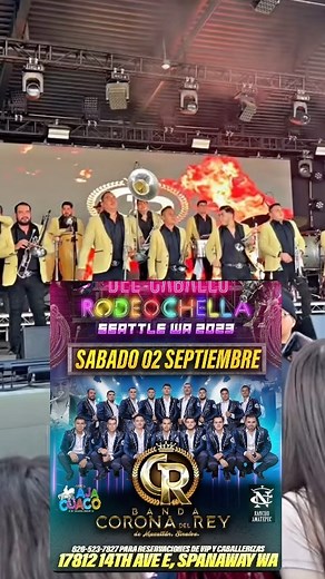 2.6K views · 1.5K reactions | Nos vemos sábado 2 de septiembre en Spanaway Washington se presenta @lacoronadelreybanda en el Palenque del Caballo !! | Gente de rancho washington | Facebook