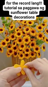 120K views · 1.2K reactions | for the record lang!!! tutorial sa paggawa ng sunflower table decorations | Fresh Graduate.id | Facebook