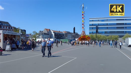 🇩🇰 Aarhus, Denmark – 4K Walking Tour During The Ocean Race Stopover