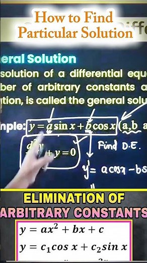 Kiran Sir shows you the "Secret Sauce" to finding Particular Solutions in Differential Equations