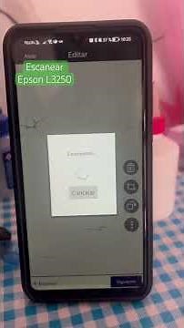 How to scan a document with an #epson L3250 printer using the Epson Smart Panel app #printer