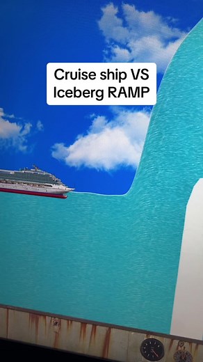 Carnival Cruise Ship vs Iceberg Spike Tsunami Challenge