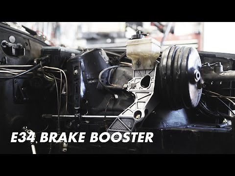 E30 M62 V8 Swap - E34 Remote Brake Booster INSTALL