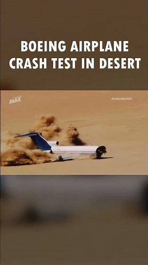 Boeing's Ground-breaking Crash Test With A Real Plane