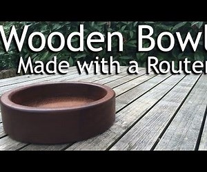 How to Make a  Rounded Wooden Bowl - Using a Router