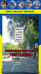 Right Lane Must Turn Right Sign (Explained) #guide #signs #info #information #road #roadsafety #cars #car #driving #driver #viralreels #fbreels #flashingtrafficlight #basictrafficlight #trafficlights #yellowtrafficlight #signal #trafficintersectionlights #trafficrules #drivingtips #philippines #driving101 #gosignal #education #rightturnonredlight #driversguidetotrafficlights #basicsimpletrafficlightsrules #ltoexamreviewers2022reels #facebookreels #facebookreel #facebookreelsviews #facebookreelsr
